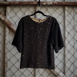 Chloe Black Lace Blouse, DESIGNER ITEM